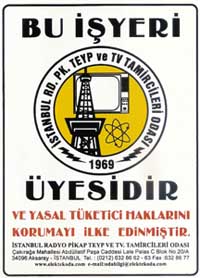 Yetkili Servis İşyerimiz Tv Tamir Servisleri Dernek Üyesidir